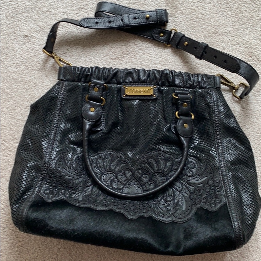 GORGEOUS Leather and calf hair Lockheart Bag